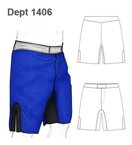 ( Moldes De Ropa)  Deporte Short Boxeo 1406