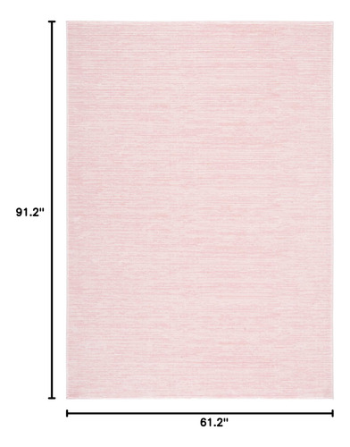 Alfombra Moderna Rosa 1 55 X 2 28 Metros Fácil Cuidado