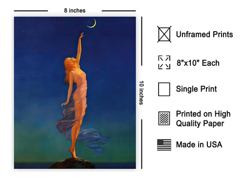 Póster Vintage De Cartel Master Reaching For The Moon, Arte