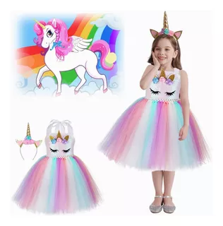 Sequin Unicorn Dress, Girls Tutu Dress Headband