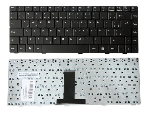 Teclado Notebook H-buster Philco  V020462jk1 Padrão Abnt2 Ç