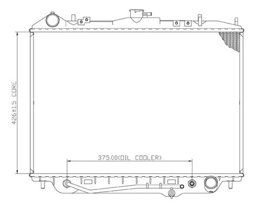Radiador Isuzu Amigo / Rodeo / Passport 1998-2004 V6 3.2 Rxc