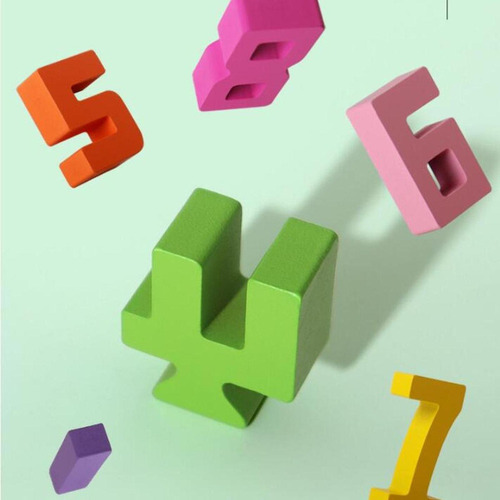 Juego Rompecabezas Números Madera, Juegos