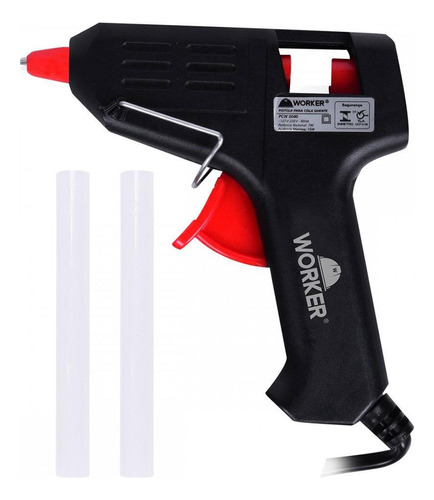 Pistola De Cola Quente Profissional 16w Bivolt Worker 402605