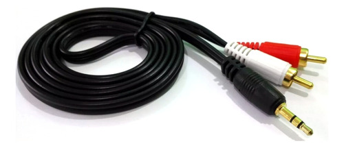 Cable Atv Audio Plug 3.5mm Rca 2 Punta Estereo Pc Celular