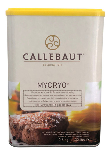 Mycryo Manteca De Cacao 100% En Polvo Callebaut [600gr]