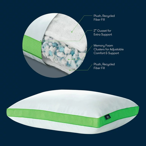 Almohada Para Cama Sertapedic Memory Foam Estandar Queen