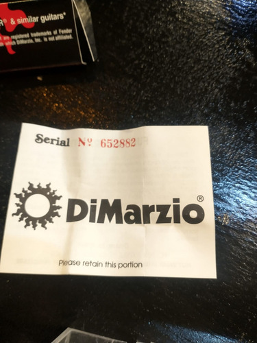Micrófono Dimarzio Dp176 True Velvet Bridge Outlet! Color Negro