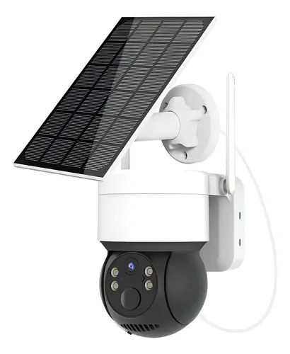 Câmera de segurança Externa Energia Solar Q6 com resolução 3MP Br...