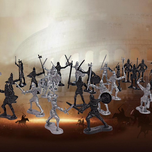 Figuras De Plástico Da Idade Média 24 Peças