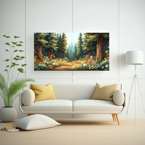 40x20cm Cuadro Gravity Falls Estilo Animación 2d Abstractos