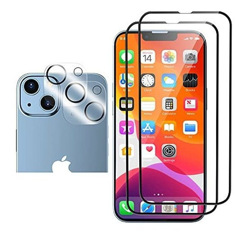 2 Pack Camera Lens Protector + 2 Pack Tempered Glass 2n6ck