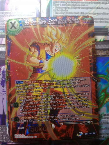 Ss Son Goku, Spirit Boost -carta Dragon Ball Brilla Bandai