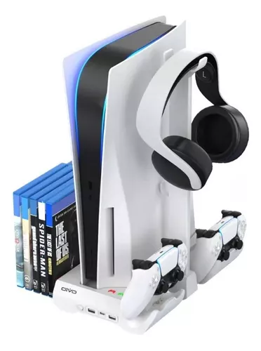 Suporte Organizador Games Ps4 ps5 porta Headset Porta Controle e