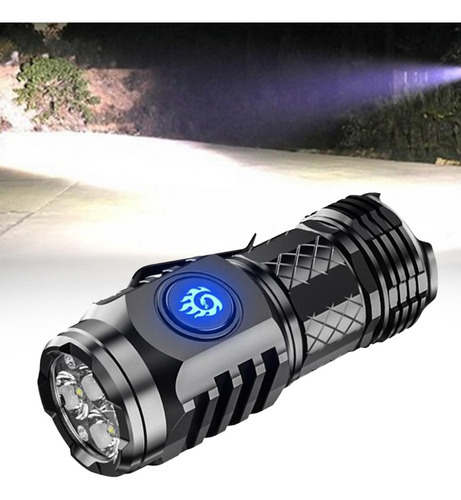 4 Linterna Led Linterna De Mano Antorcha De Camping Linterna