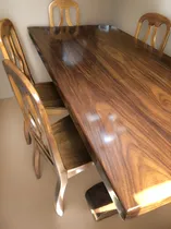 Comprar Mesa De Comedor Madera Maciza 6 Puestos + Sillas Ref. 799d