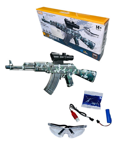 Fusil De Hidrogel Ak-47 Recargable Al Estilo Cod