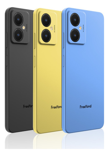 Celulares Android Freeyond F9s - Smartphone Quad-core 3gb Ram 128gb Rom Con Cámara 13mp Android 13 Negro / Azul