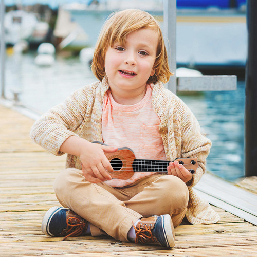 Ukelele De Juguete En Miniatura, Pequeño Modelo De Guitarra