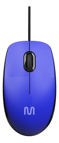 Ratón multicable Mf400 USB 1200dpi azul de 180 cm - Mo388