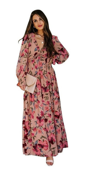 Vestido Chiffon Rosa | MercadoLibre 📦