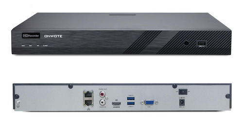 Onwote Grabador De Audio De Seguridad Ip Nvr Poe De 4k De 32