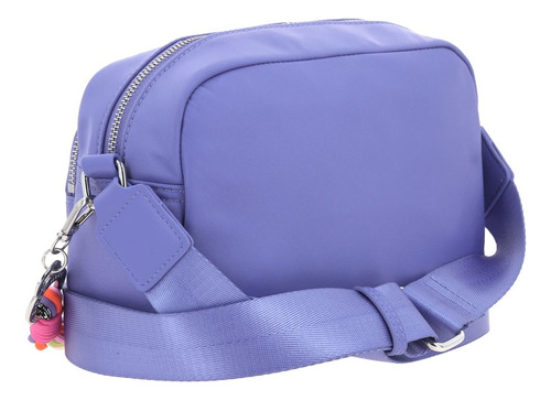 Bolso Crossbody Barbie Gorett Para Dama Color Morado Gia Acabado De Los Herrajes Níquel Diseño De La Tela Liso