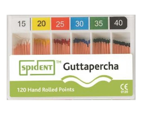 Conos De Guttapercha #15/40 X120uni Spident Odontologia