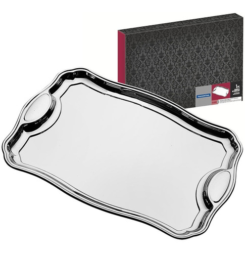 Gamela Quadrada Bacia Para Servir 34x24cm Em Inox Tramontina