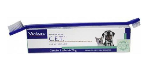 Cet Pasta Dental Enzimática Virbac 70g + Escova Dental