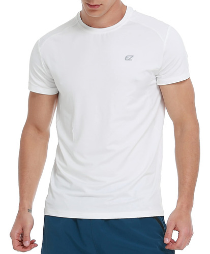 Camiseta Atletica Manga Corta Para Hombre Ajuste Seco Correr