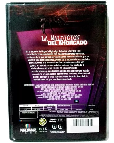 La Maldición Del Ahorcado /hangmans Curse -dvd Terror (Usado)