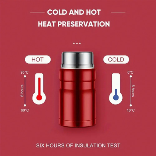 Termo Alimentos Sopas Caldos 750ml Frio Caliente