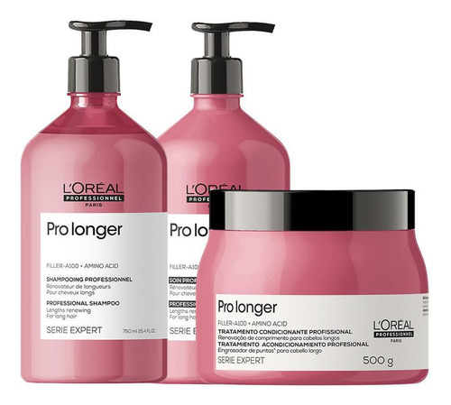 Kit L'oréal Pro Serie Exp Pro Longer - Sh E Cond E Másc