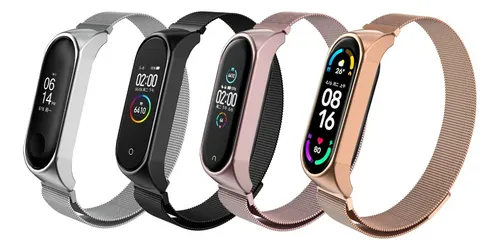 Correa Acero Inoxidable Para Xiaomi Mi Band 7 Pulsera 3 Pzs