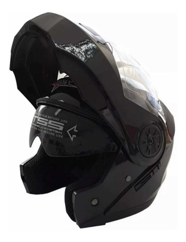  Casco Abatible Moto Certificado Doble Mica Uv