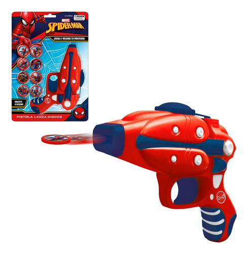 Pistola Lanza Disco Spiderman Marvel