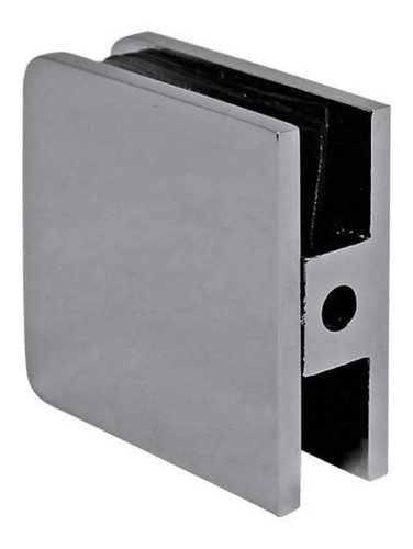Clip Conector Cuadrado Muro Vidrio Fijo De Acero Inox 100pzs