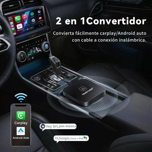 2en1 Adaptador Carplay Inalámbrico Y Android Auto Converter