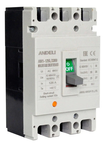 Breaker 3 X 160 Amp Caja Mold Serie Am1-250m-16 Andeli