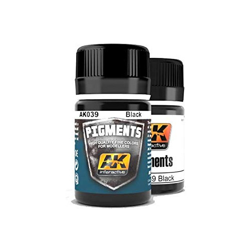 Ak-interactive Ak 039, Pigmento Negro - Tarro De 35 Gm - 1,2