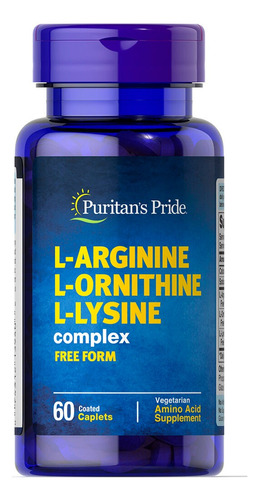 L Arginina L Ornitina L Lisina Puritans Pride 60 Tabletas