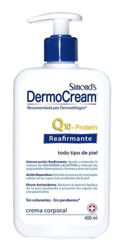 Crema Simonds Corporal Dermocream 400 Ml Q 10 Protein