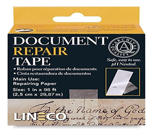 Cinta Lineco Para Reparar Documentos De 2.5cm X 30metros 1u.