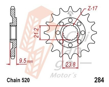 Kit De Sprockets Para Honda Crm250 K,k2,l 91