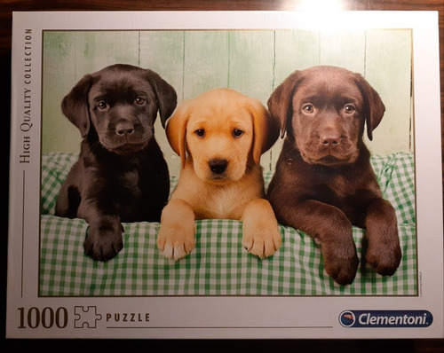 Rompecabezas Clementoni 1000 Tres Labradores 