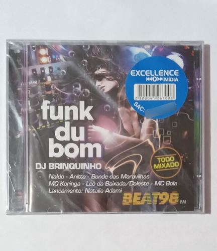 Cd - Funk Du Bom - Dj Brinquinho - Lacrado De Fábrica. 