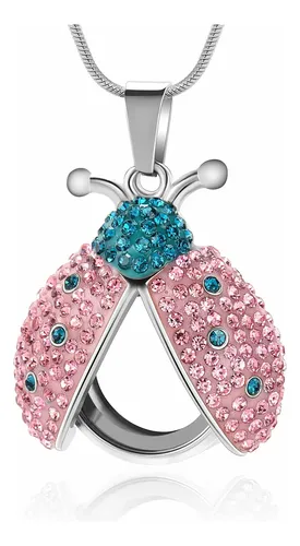 Collar Urna Para Cenizas Con Colibrí - Joyería Conmemorativa Para Hombres Y Mujeres