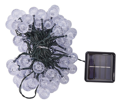 Cadena De Luces Solares Con Forma De Bola De Burbujas.