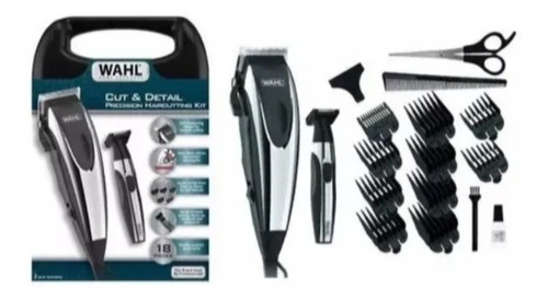 Kit Maquina Peluquera Wahl Cut And Detail 18 Piezas + Envio
